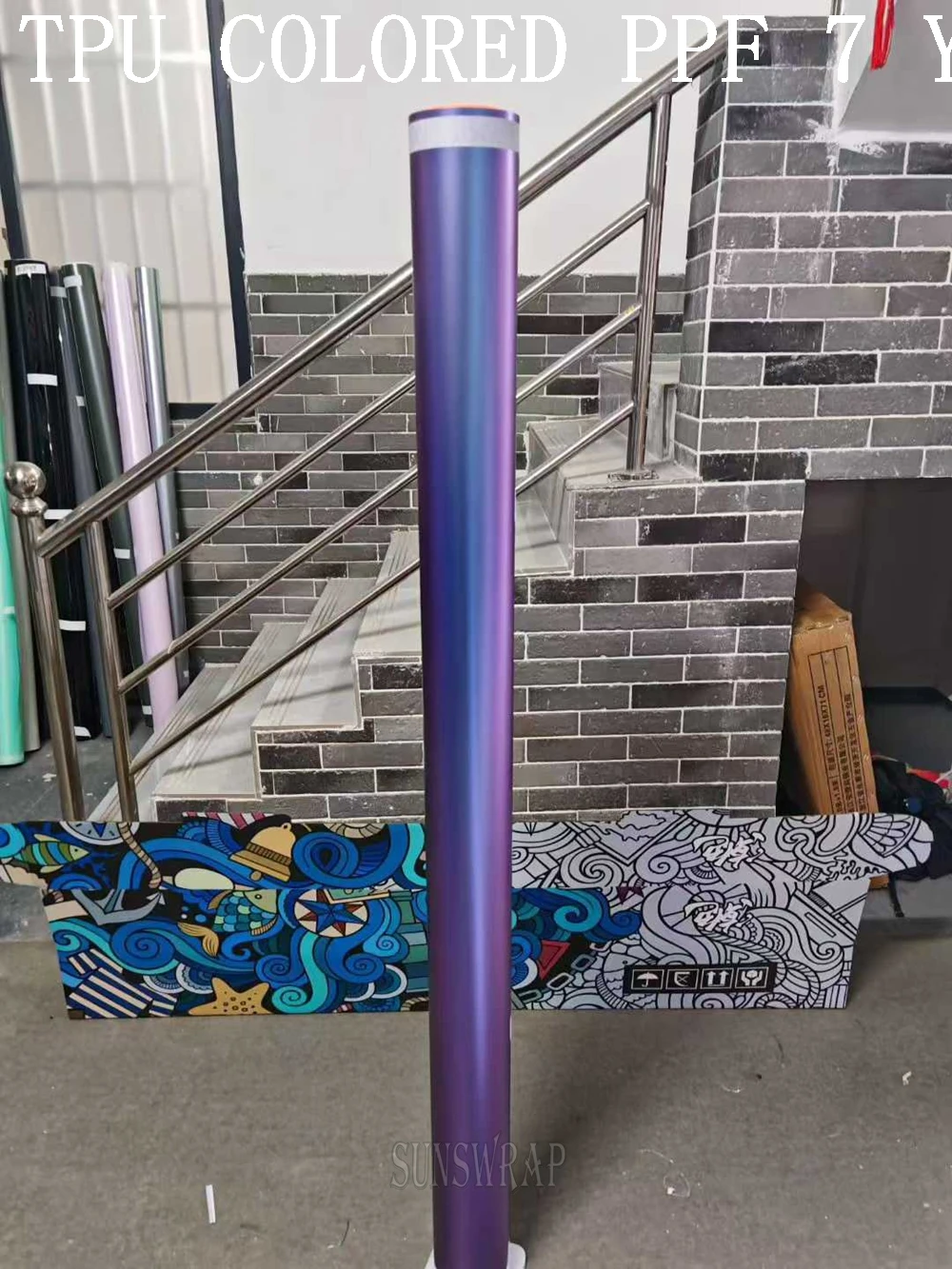 Purple Silver Matte PPF - Stealth Color Shift Wrap Self-Healing Ceramic Coating -Full Car Protection 5x52ft/roll