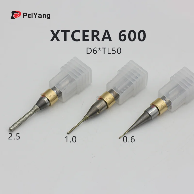 For Xmill-600,XTCERA,Glass ceramic milling burs ,CAD/CAM,Dental milling burs,D6 0.6mm/1.0mm/2.5mm