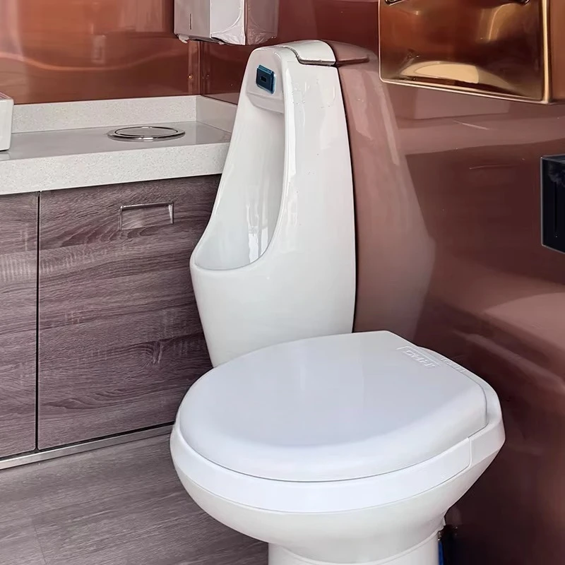 Remolque Portátil para Baños al Aire Libre, Inodoro Móvil, Remolque Portátil con Ducha e Inodoro