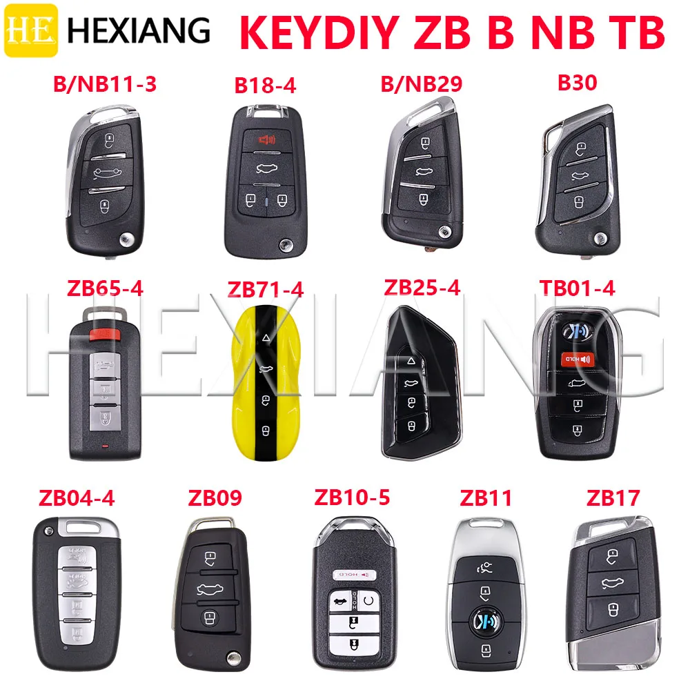 HE NB11-3 NB29 ZB09-3 ZB10-5 B11-3 B18-4 B29 B30 ZB11 ZB17 ZB25-4 ZB65-4 ZB71-4 Car DIY Key Shell For Audi VW Honda Hyundai Kia