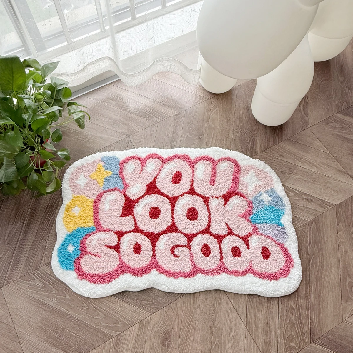 AGILESTAR Irregular Tufted Rug, 