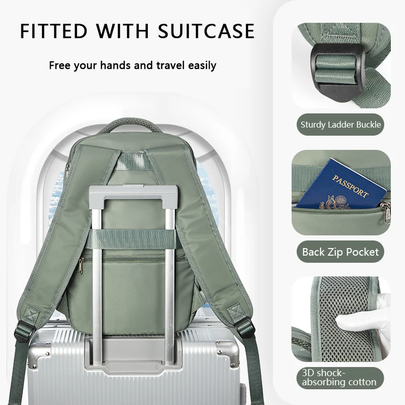 Travel Backpack Airplane cabin vacuum Bag Aircraft Ryanair 40x20x25 Carry-Ons Waterproof Hand Luggage Men Women Laptop Backpacks