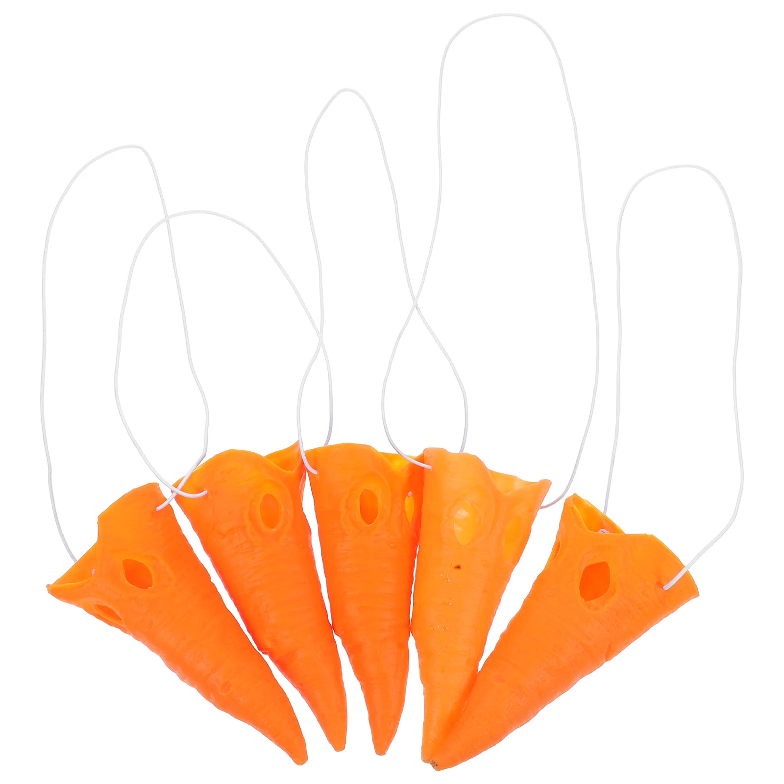 

5pcs Carrot Nose Props Cosplay Party Elastic Band Secure Fit Funny Clown Novelty Accessories Reusable Vinyl Witch Clown Nose