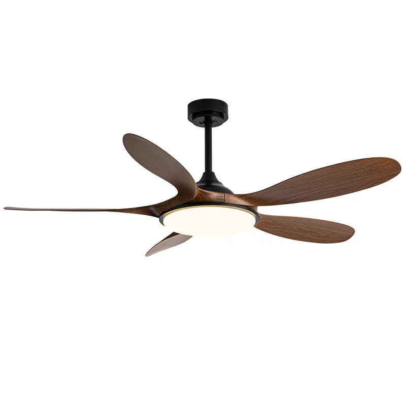 

imitation wood grain ceiling fan light, full spectrum dining room fan light, living room light frequency conversion belt