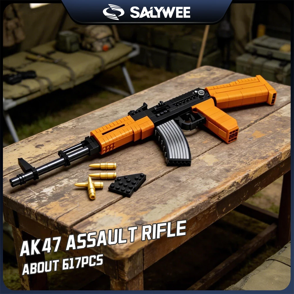 

SALYWEE Sniper Rifle Building Block Model,CS Display DIY Assembly Kit,Creative Collectible Gift for Men,Gamers and Military Fans