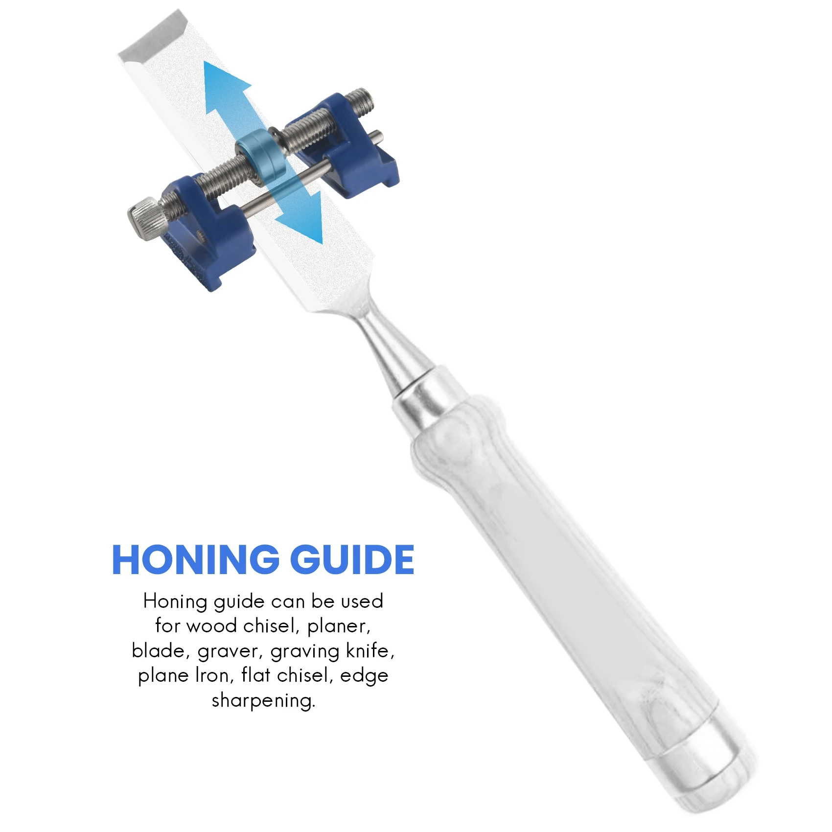 

Chisel Honing Guide Jig Metal Angle Sharpener for Wood Chisel Edge Sharpening Angle Guide Abrasive Tools