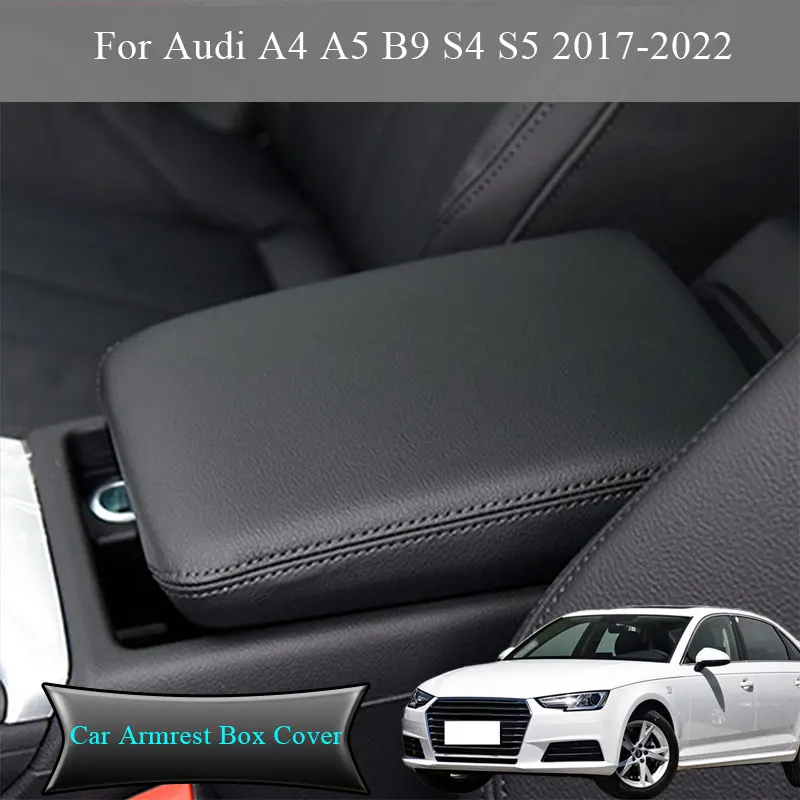 

Car Armrest Box Cover For Audi A4 A5 B9 S4 S5 2017-2022 Accessories Trim Center Console Box Cushion
