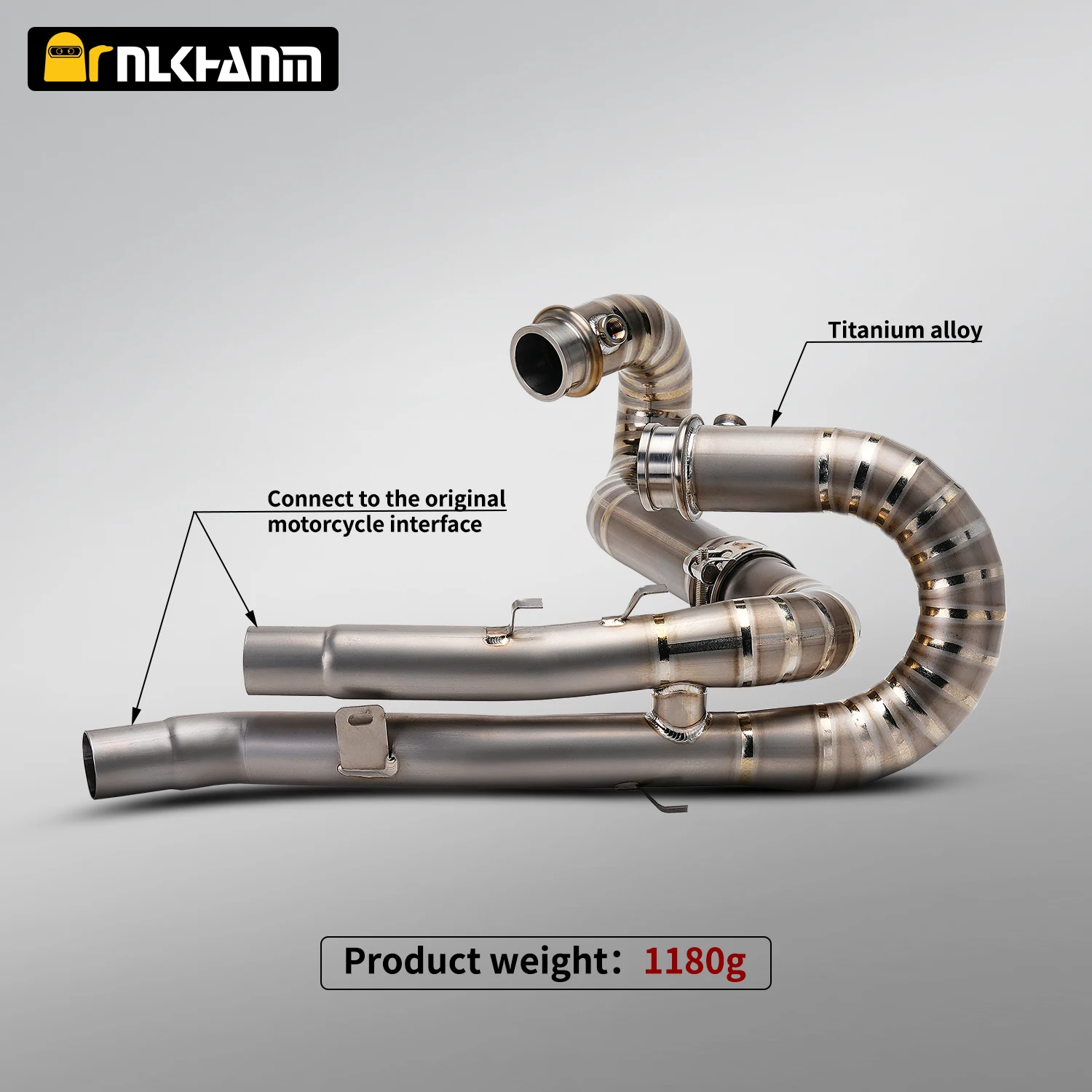 For Scrambler 1200 XC XE 2019-2023 Ti. alloy Motorcycle Exhaust Escape Systems Front Link Pipe Connect Original Muffler