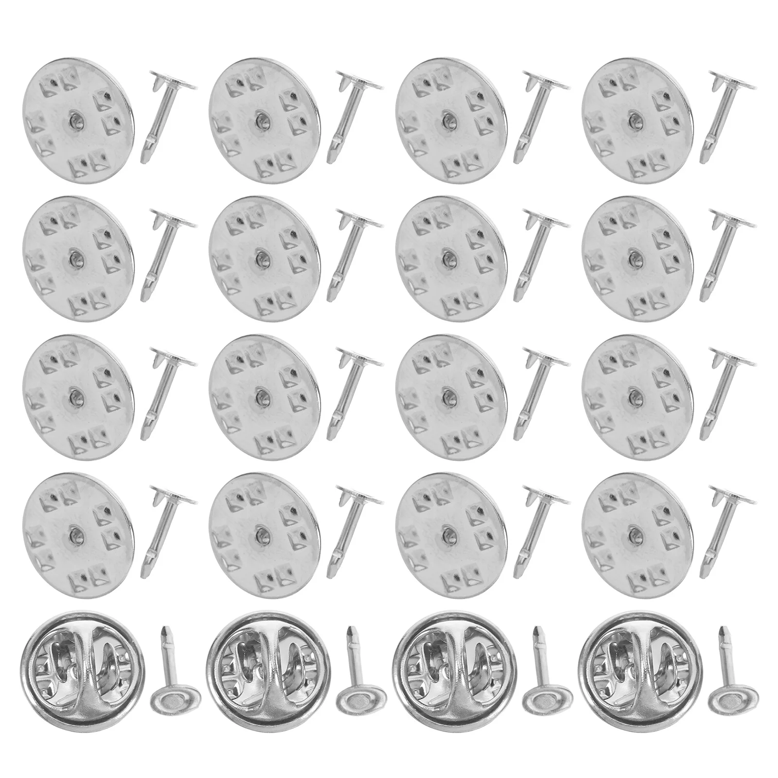

100 Pcs Butterfly Hat Buckle Badge Pins Handbag Clutch Tie Tacks Blank Copper Enamel
