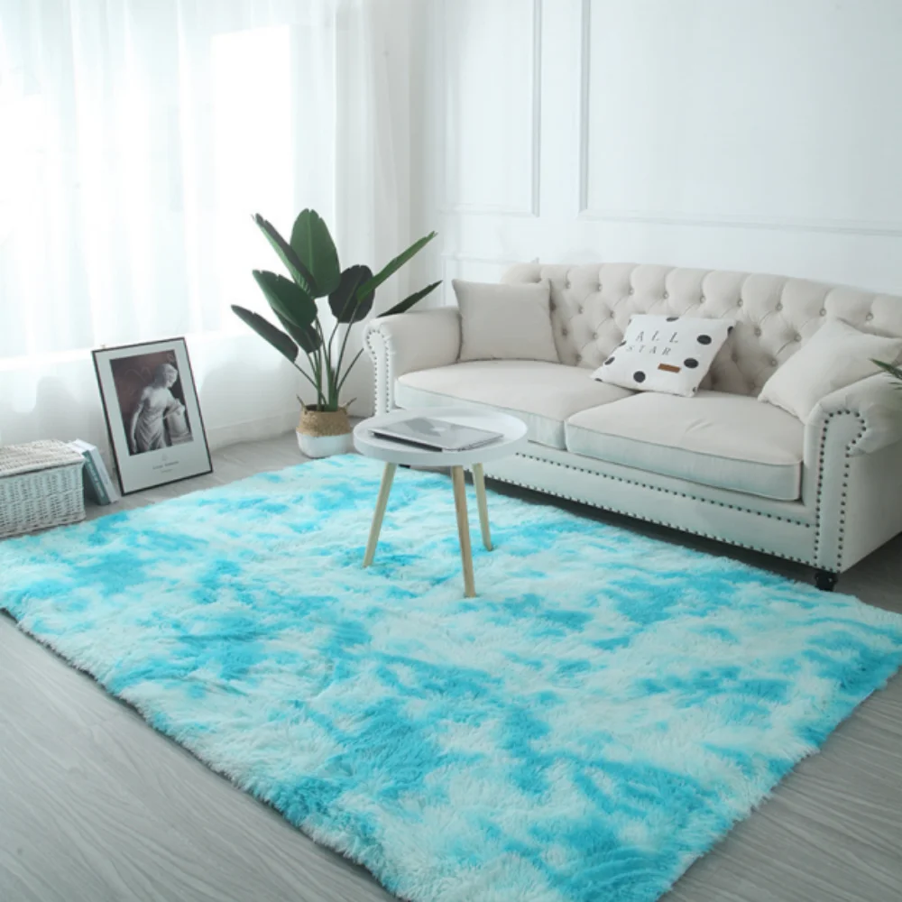 RAKKS Silk Wool Carpet Living Room Study Bedroom Office Floor Multicolor Multistyle Easy To Match Large Area Design