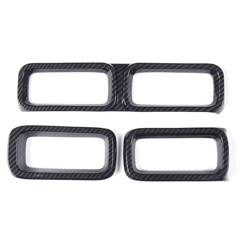 

ABTC-Car Center Control Air Vent Outlet Frame Cover Trim Sticker For Ford Maverick 2022 2023 Accessories - ABS Carbon Fiber