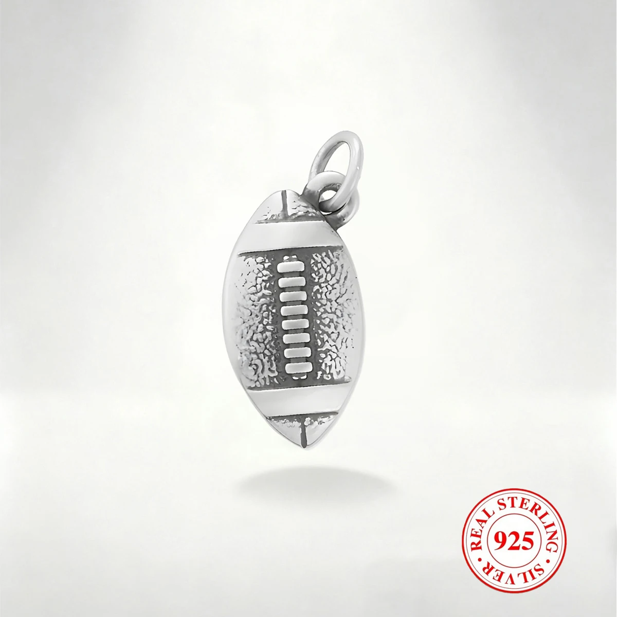 

1 PC S925 Sterling Silver Rugby Pendant, Charming and Exquisite DIY Pendant, Suitable for DIY Necklace and Bracelet Decorations