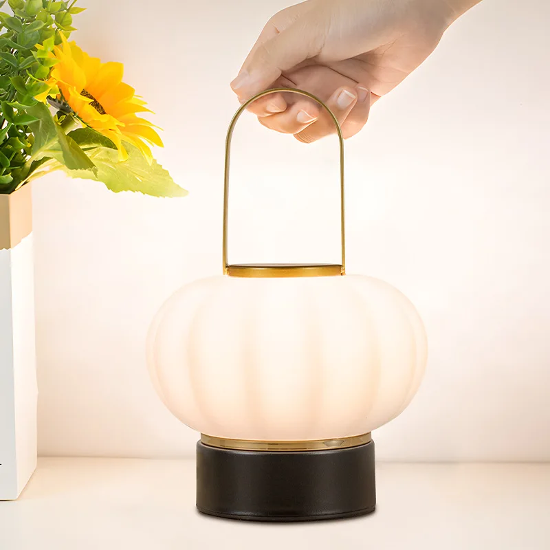 Nordic Moderne LED wiederaufladbare Schreibtischlampe tragbare Laternen dekorative Atmosphäre Nachtlichter