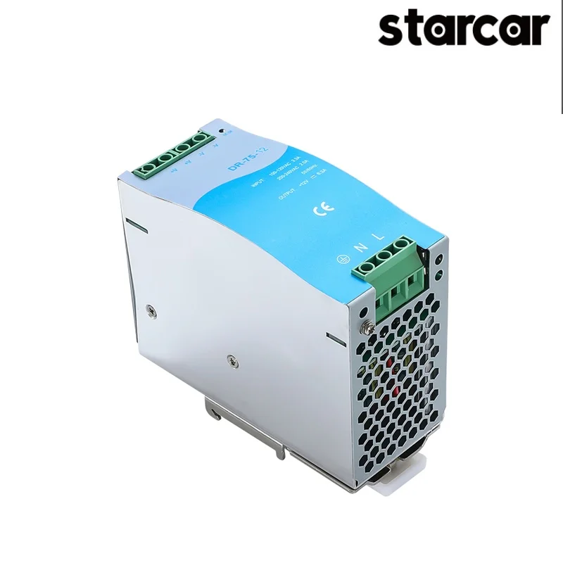 Industrial ac to dc amp din rail power supply adjustable single output 12v 24v 36v 48v