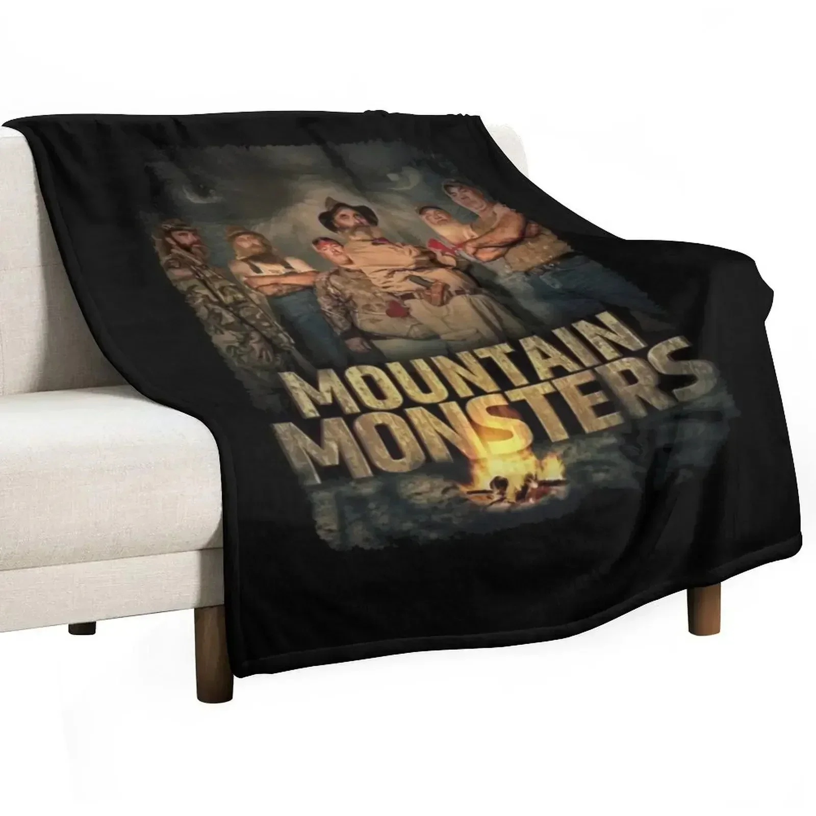 

Bigfoot, Werewolf, Hellhound, Lizard Man, and Mothman Throw Blanket Soft Solid Color Blanket for Couch Bed