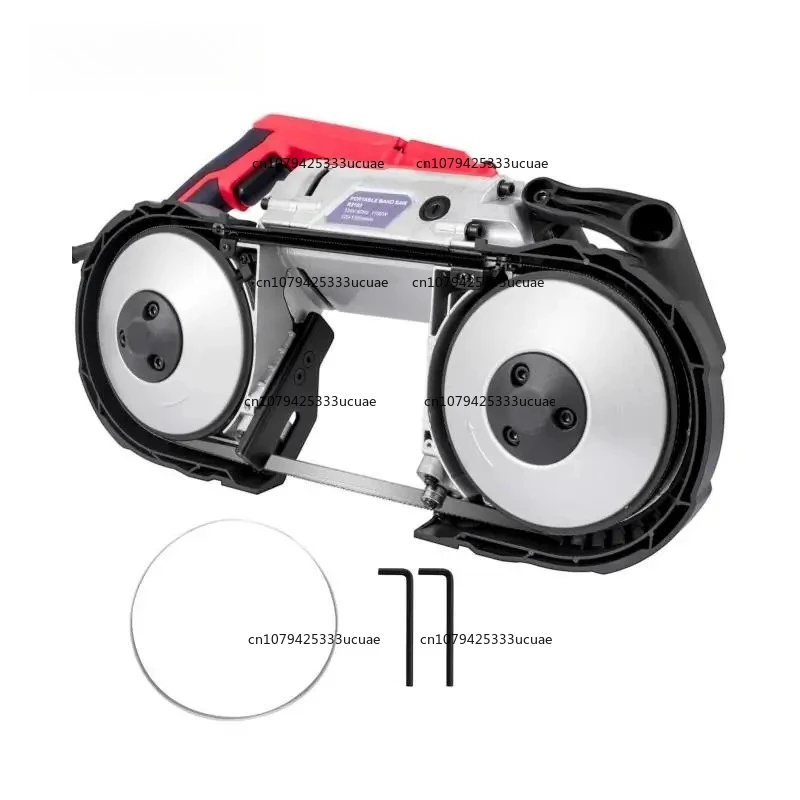 Portable BandSaw 5Inch Cutting Capacity Cordless Variable Speed 10Amp Motor Deep Cut Bandsaw for Metal Wood Pipes Rebar