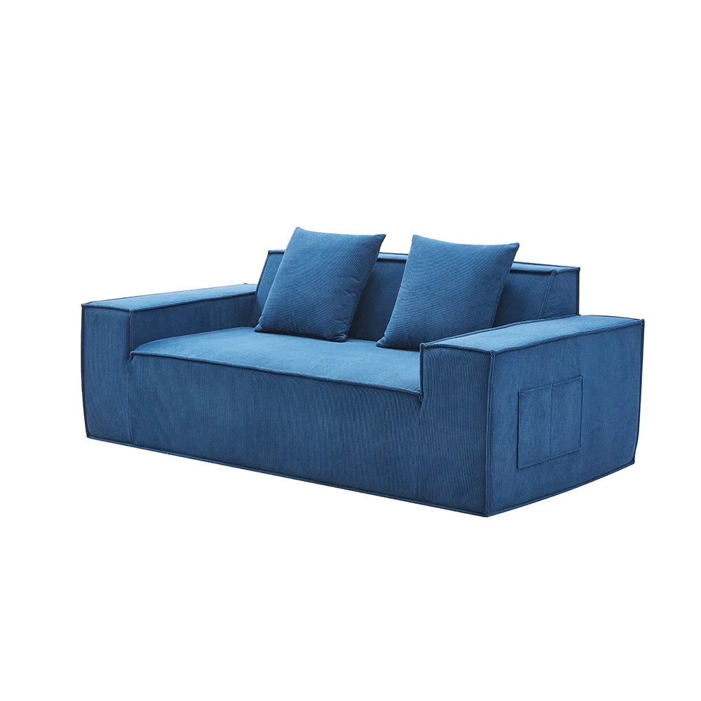 &* Double Seat Sofa Compressed Sponge Fabric-Comfortable And Stylish