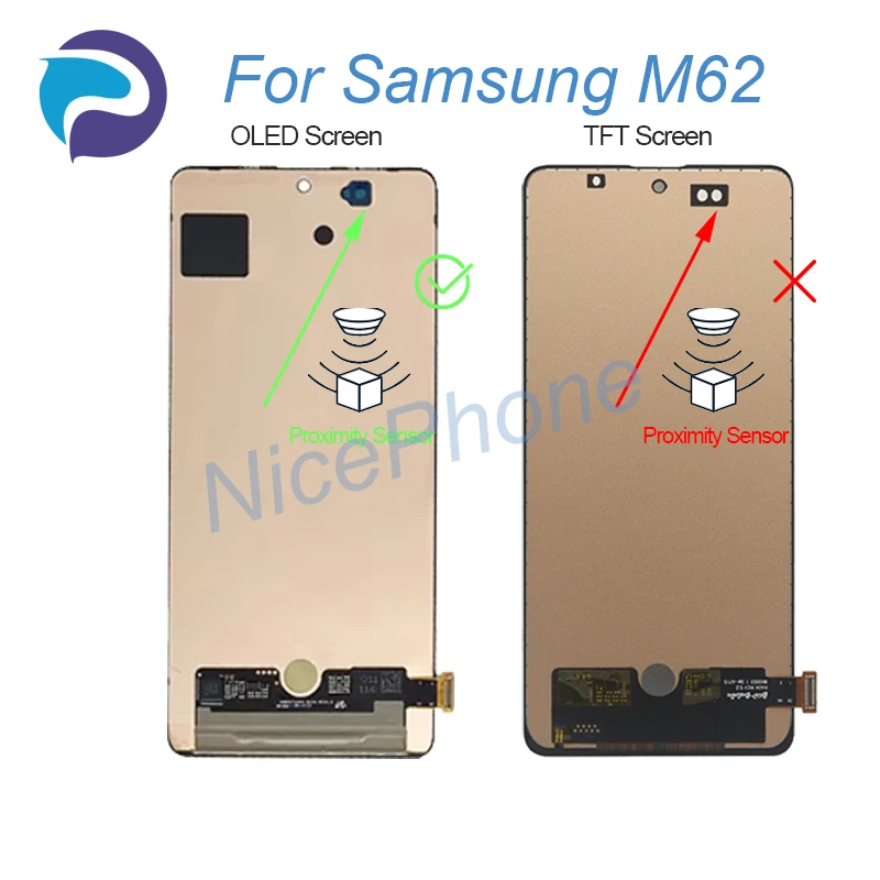 For Samsung M62 LCD Display Touch Screen Digitizer Assembly Replacement 6.7" SM-M625F, SM-M625FDS M62 Screen Display LCD