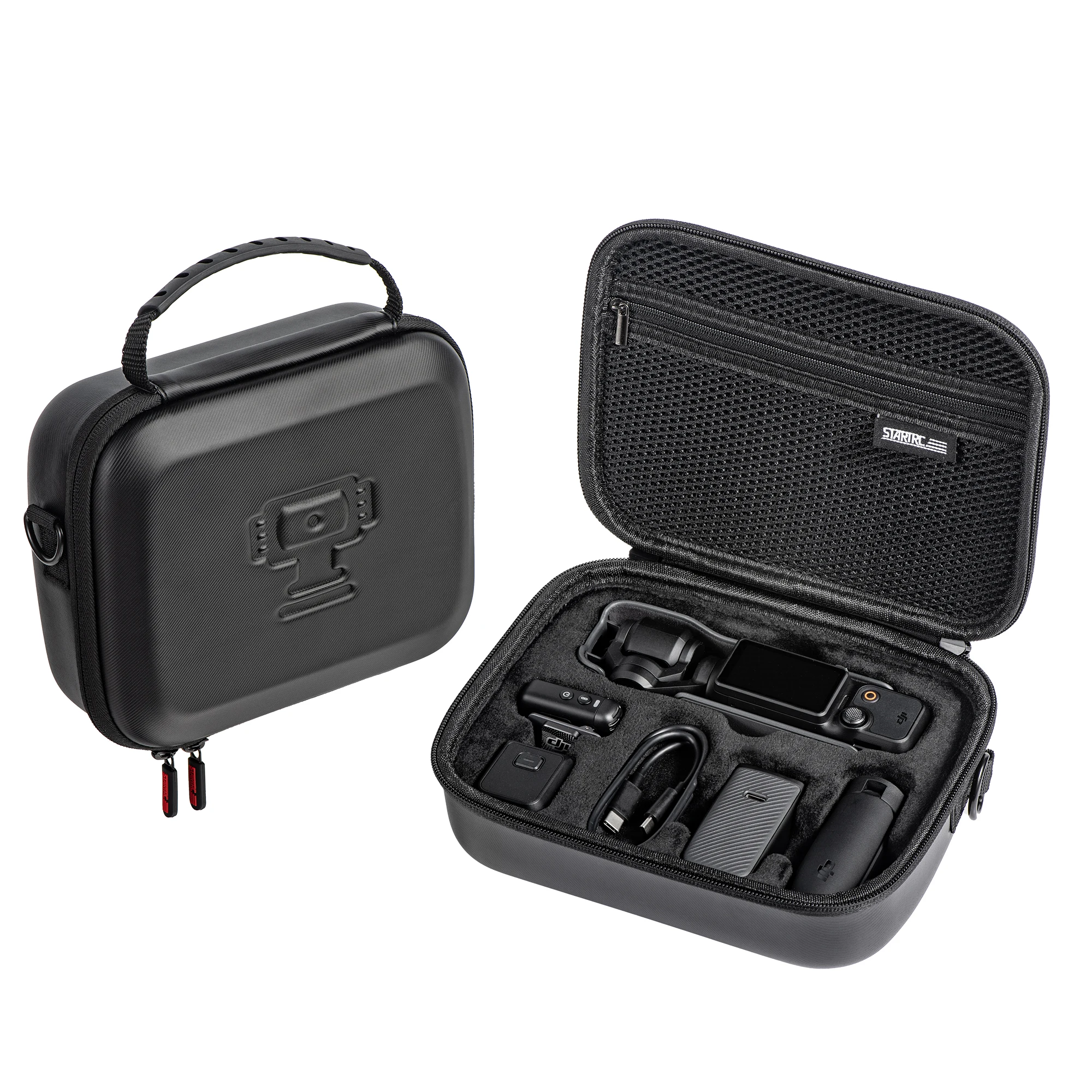 STARTRC For DJI Pocket 3 Hard Case Waterproof Suitcase PU Leather Storage Bag for Osmo Pocket 3 Camera Accesories Carrying Case