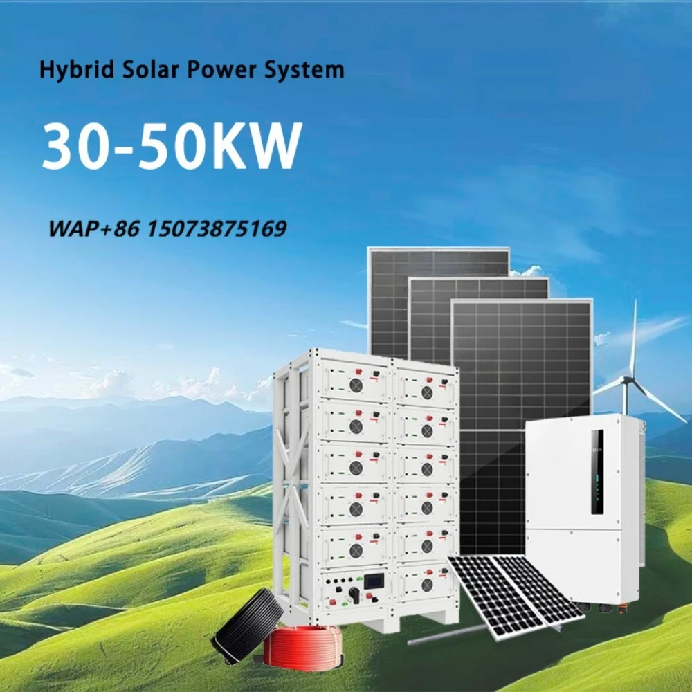30KW 40KW 50KW Off Grid Solar Power System with 60KWH 80KWH 100KWH Sun Battery, Complete Home Solar Panel Kit for Whole House