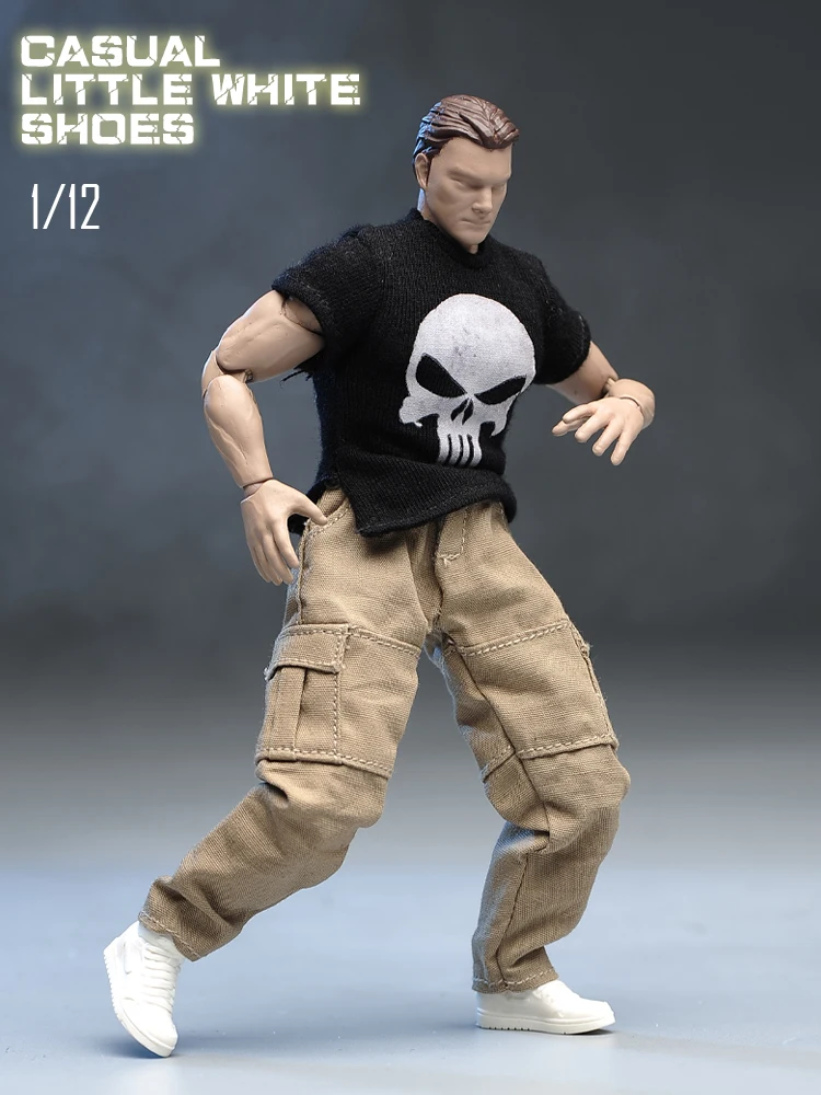 

1/12 Scale Male Super Flexible Joint Body with Head 6'' Male Soldier Muscale Strong Action Figure Doll Toy Model