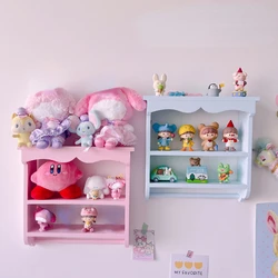 Living Room Storage Shelf Girls Bedroom Wall Decoration Shelf Children's Desk Desktop Finishing Tools Doll Model Display Stand