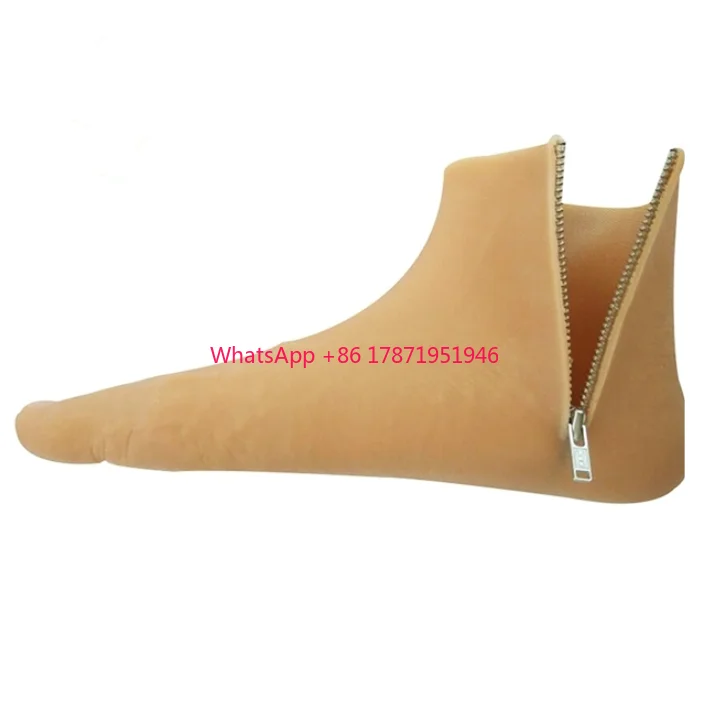 

Prosthesis Cosmetic Sillicon Foot Cover with Zipper