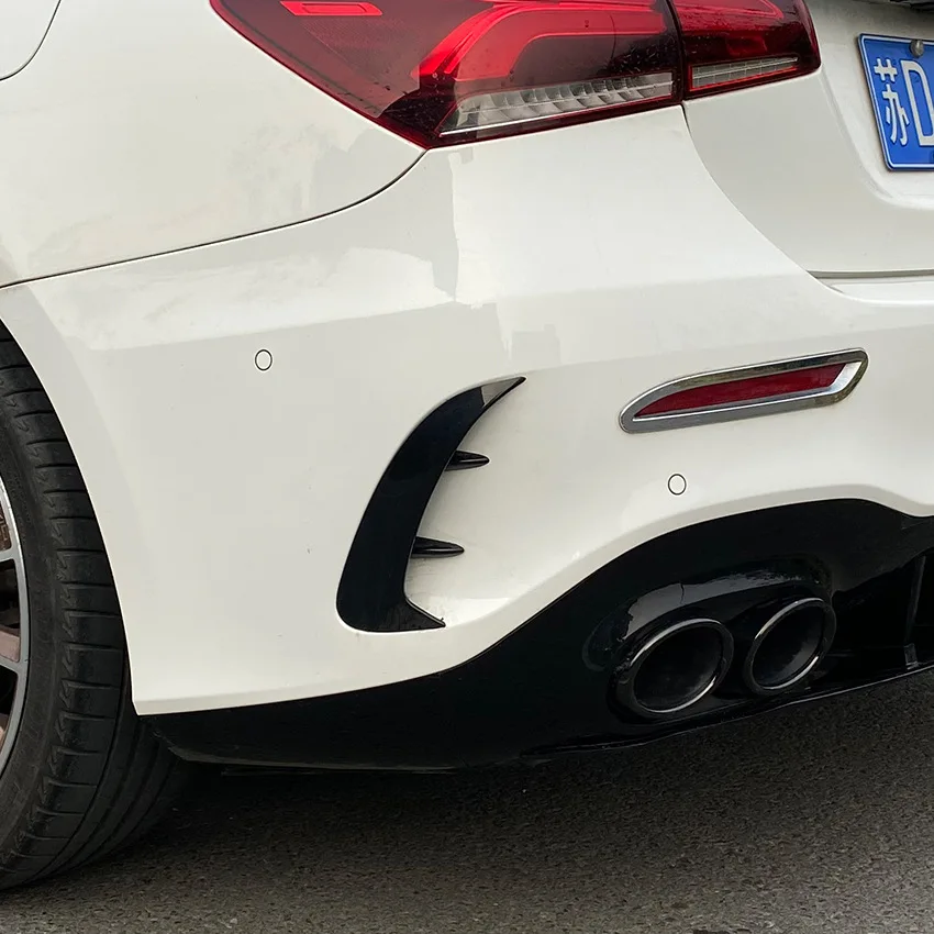 2019 To Up For Mercedes A Class W177 Sedan A180 A200 A220 A250 A35 Rear Vent Trim Bumper Trim Lip Side Canards Fin Splitter