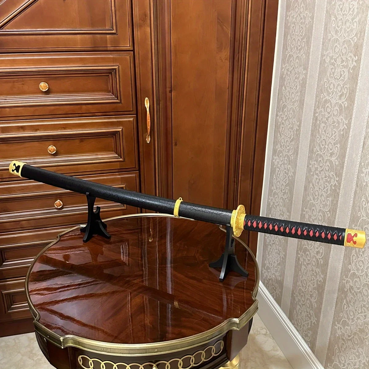 39,3-calowy drewniany miecz katana Elden Rivers of Blood, oryginalny szabla samurajska, nóż ninja, katana, szabla, akcesoria do cosplay, rekwizyt, zabawka