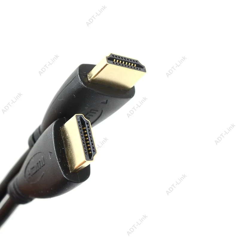 HDMI-compatible To Right & Left Angle Mini HDMI & HDMI & Micro HDMI Male Stretch Spring Curl Flexible Cable V1.4 DSLR 0.5M/1.5M