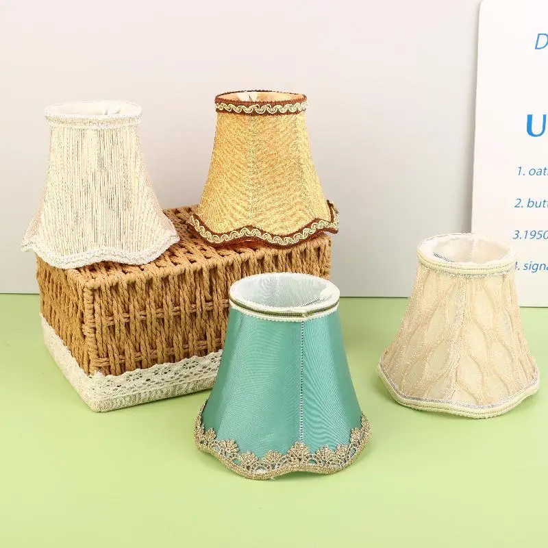 New 1 Piece Home Lighting Accessories Fabric Lampshade Simple Chandelier Lampshade Shell Cover DIY Decoration