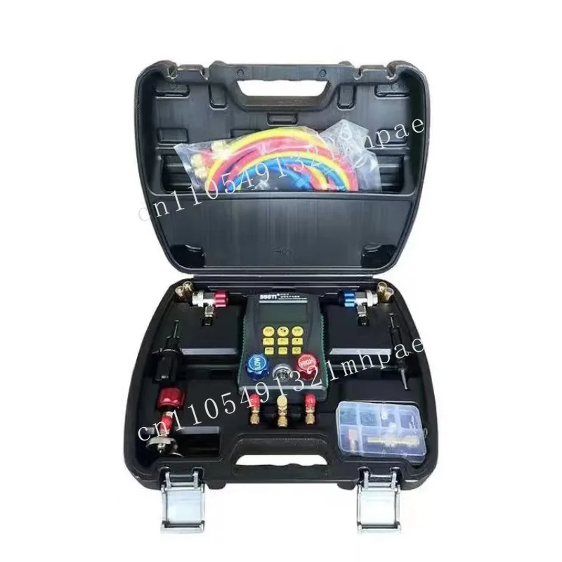 

High Precision Vacuum Pressure Temperature Leak Tester Digital Refrigeration Manifold HVAC System Instrumentation Tool Kit