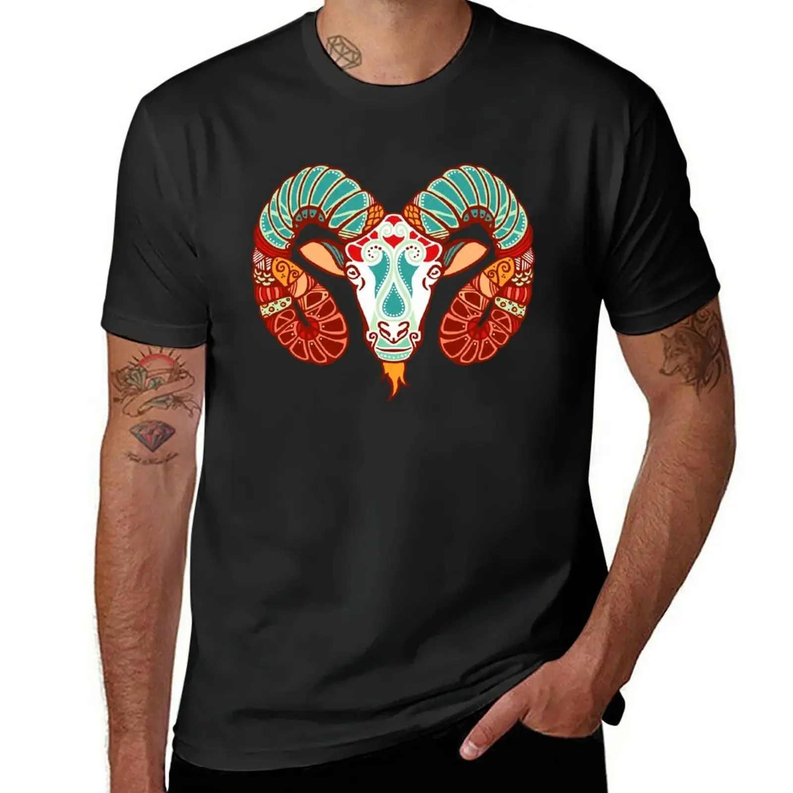 Aries T-Shirt customs street wear mens workout shirts