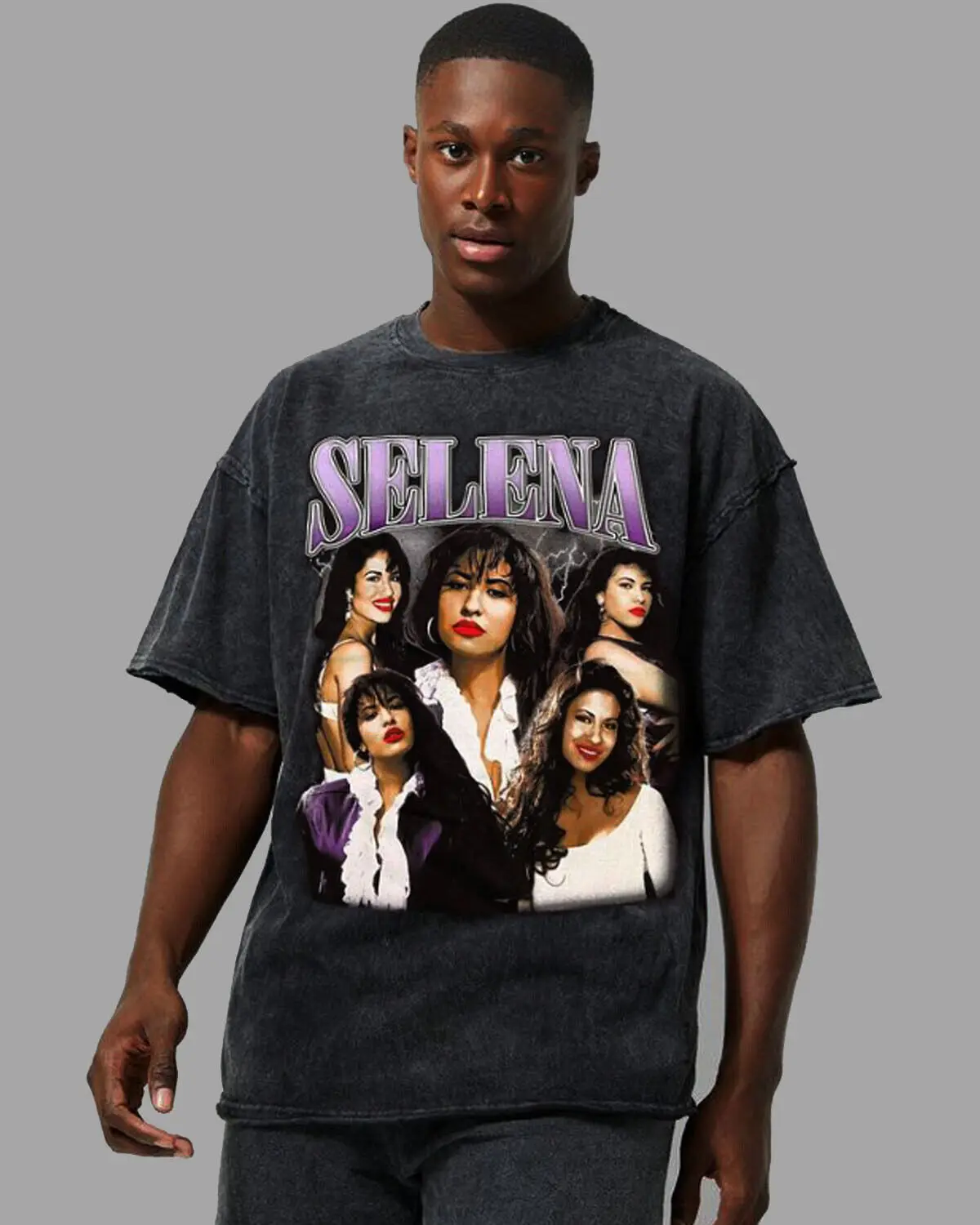 

QUEEN OF THE TEX MEX SELENA BLACK T SHIRT MINERAL WASH TIE DYE RAP HIP HOP