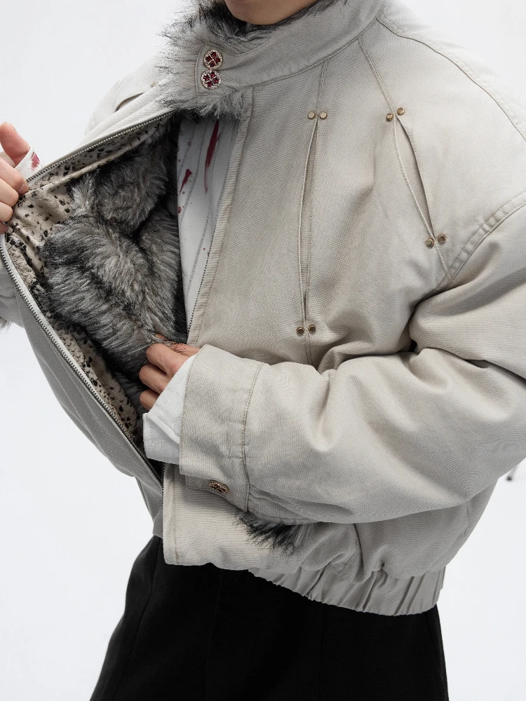 Men's 2025 Winter New Thickened Stylish Parkas Zipper Loose Comfort Parkas Long Sleeve Solid Color Fashion Handsome Warm Jackets