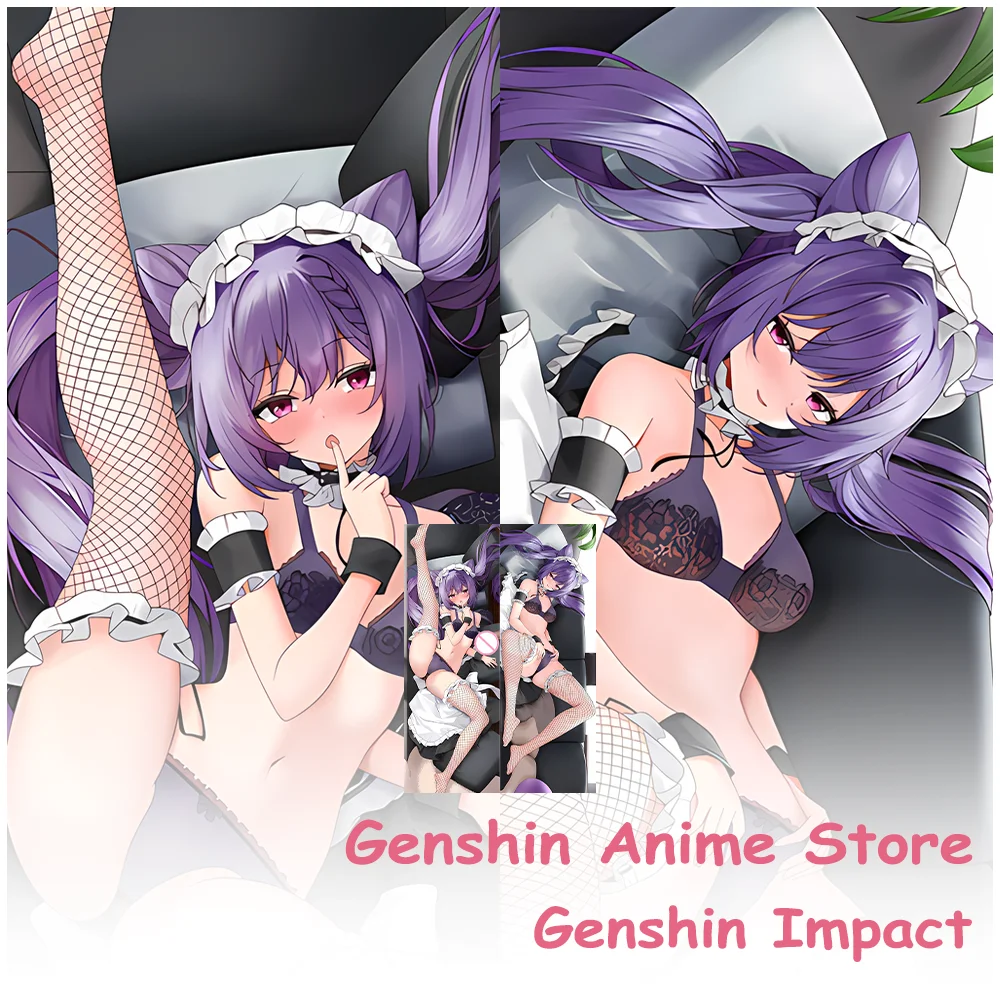 

Anime Genshin Impact Keqing Dakimakura Waifu Sexy Body Pillow Case Otaku Hugging Pillowcase Throw Cushion Cover Bed Decor Gift