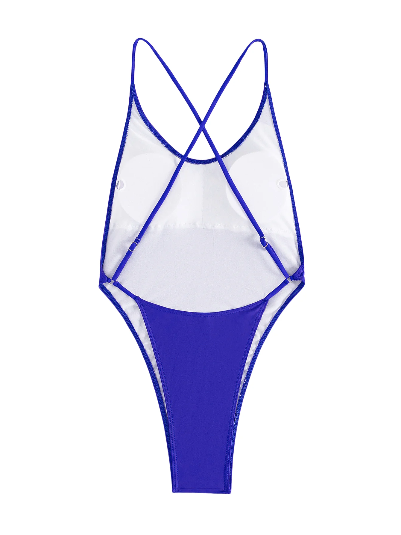 Sexy Bikini-Einteiler-Badeanzug mit Schnitt, hohes Design, solide Strandbadebekleidung, überkreuzter Rücken, Sommer-Pool-Badeanzug für Damen mit Bauchkontrolle