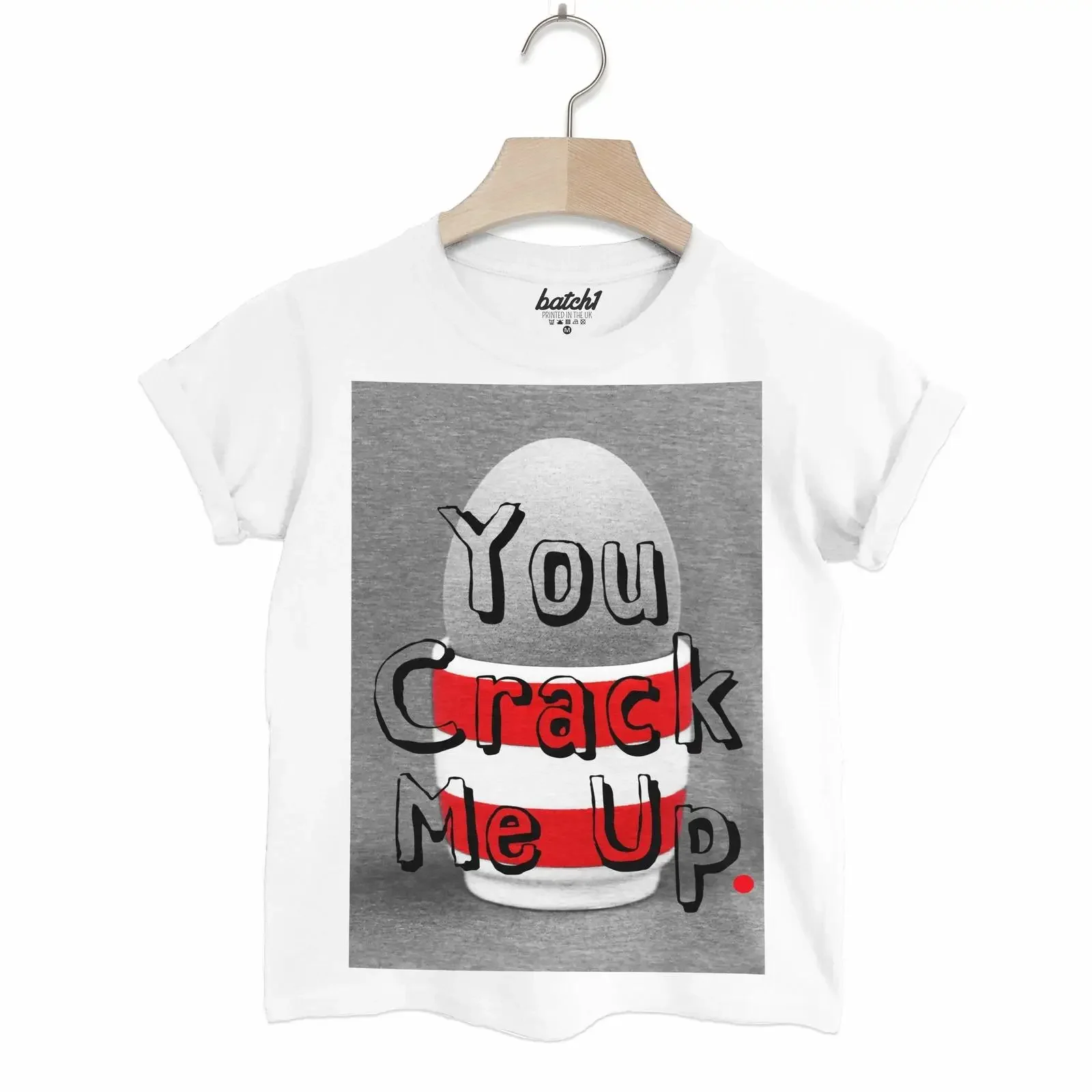 T-shirt de charité pour enfants Comic Relief Red Nose Day Crack Me Up, vintage, délavé, respirant, streetwear tendance