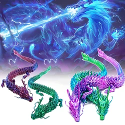 1pc 3D Printed Chinese Dragon Collectible Hand Toy-Fully Posed and Creatively Formed-the Perfect Holiday Gift