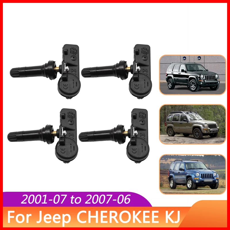 4PCS 56029359AC Tire Pressure Monitor Sensor 433MHz For Jeep Cherokee Grand Cherokee III Patriot Dodge Nitro Chrysler 300