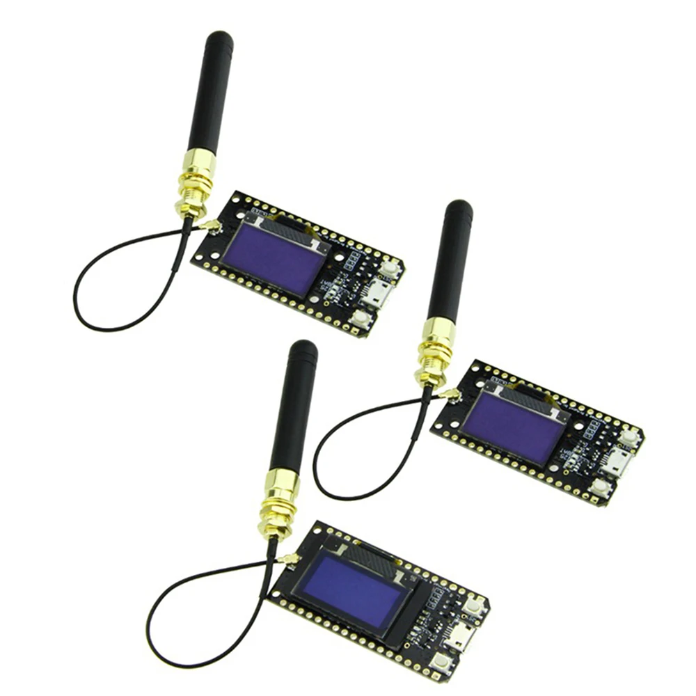 3Pcs of LORA32 868Mhz SX1276 ESP32 Oled-Display Bluetooth WIFI Lora Development Board