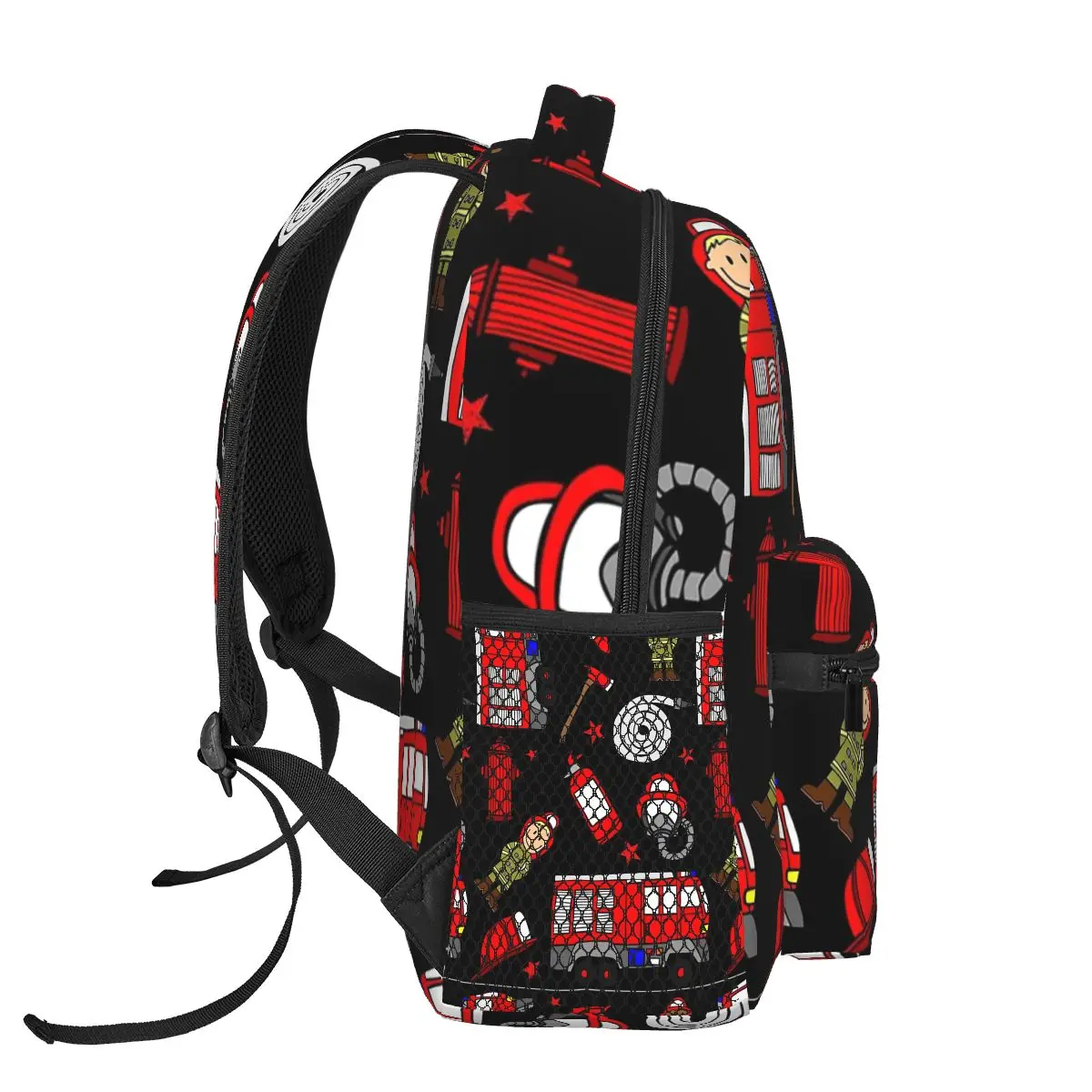 Fireman Firefighter Backpacks Boys Girls Bookbag Children School Bags Cartoon Kids Rucksack Shoulder Bag Large Capacity