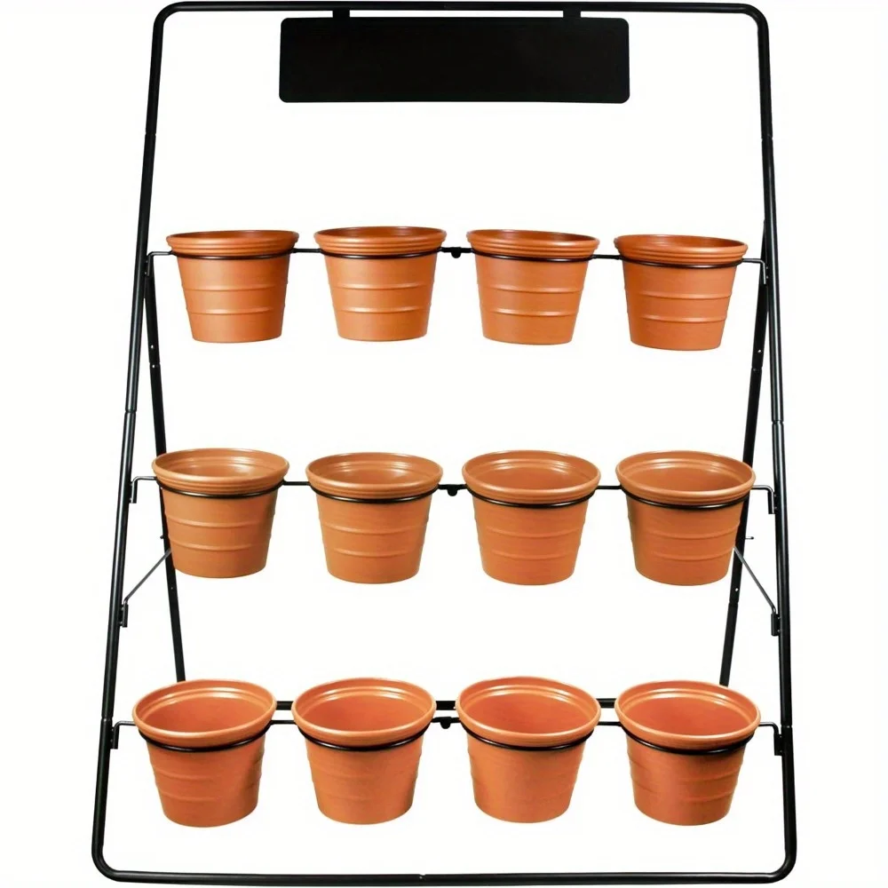

Three Layer Metal Plant Stand Display Stand with 12 POTS