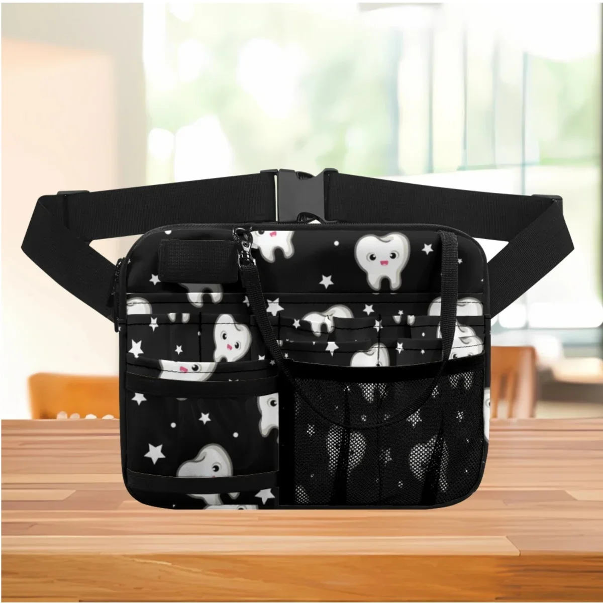 Practical Portable Hospital Work Waist Bag Cute Dental Design Adjustable Waist Pack Multi-pocket Medical Medicine Storage New