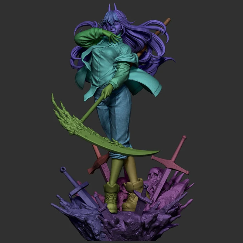 28CM Game Character 6235 Girl 3D Print Movie Character Model Kit Unassembled Unpainted Custom Jigsaw Puzzle GK Figure
