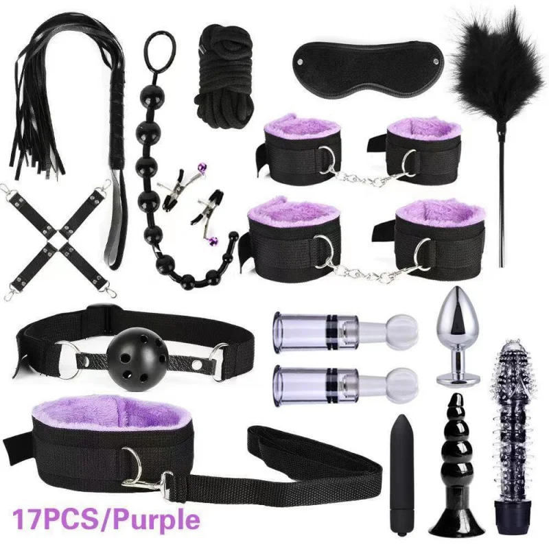 TradeSMBundle Kit Webbing Plush Suit13Set Produto Sexual Suit15Pieces17Piece Sex Toy