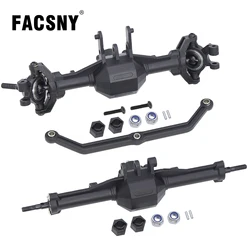 For Trx4m Plastic Front And Rear Axle Set Complete With Servo Mount For 1/18 Trx4m RC Crawler Upgrade Parts Replacement