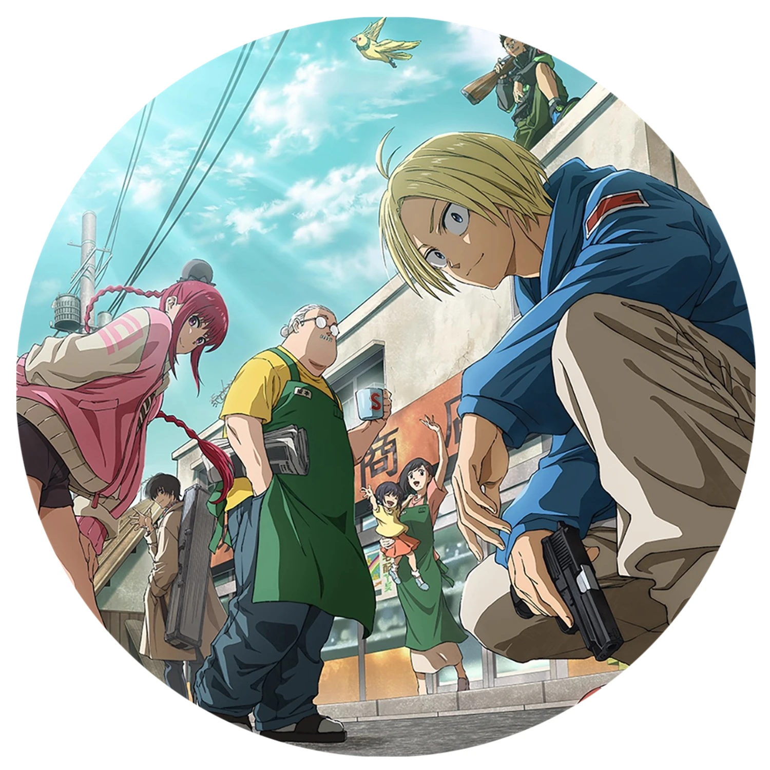 เข็มกลัดโลหะ 58 มม. อนิเมะ SAKAMOTO DAYS อาซาคุระ ชิน ลู่ ซาโอถัง ทาโร่ ซากาโมโตะ มาชิโมะ เฮอิสุเกะ คอสเพลย์ ชุดคอสเพลย์ ﻿