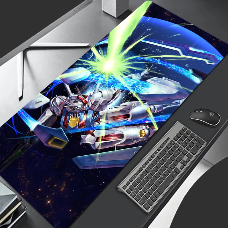 Mechanical Warrior Gundam Aerial Mousepad Office Computer Desk Mat Keyboard Mouse Pad Cushion Non-slip Deskpad PC Large Mousepad