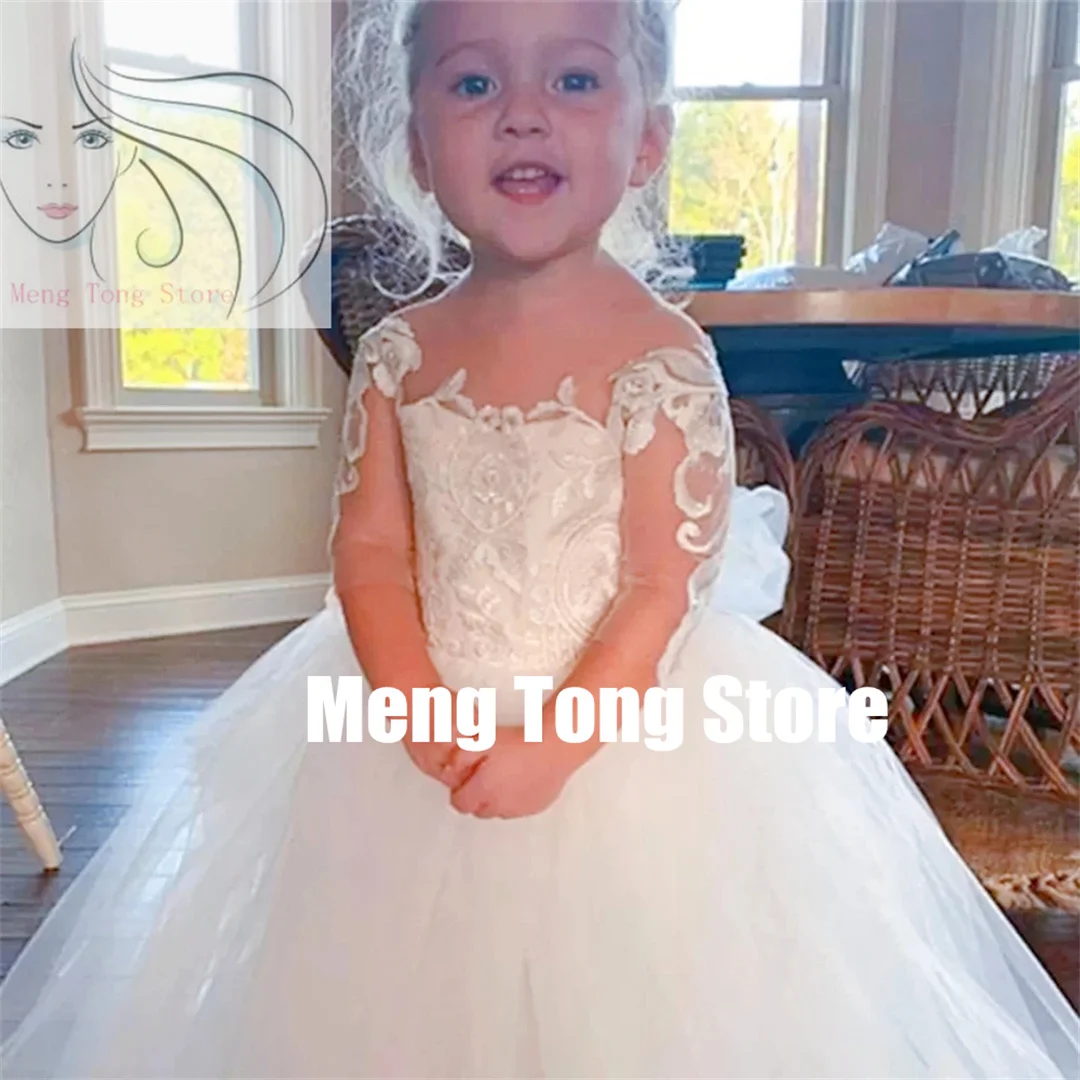 Wedding Flower Littler Girls Princess Dress Fashion Kids Party Pageant Birthday Party Bridesmaid Ball Gown Bow